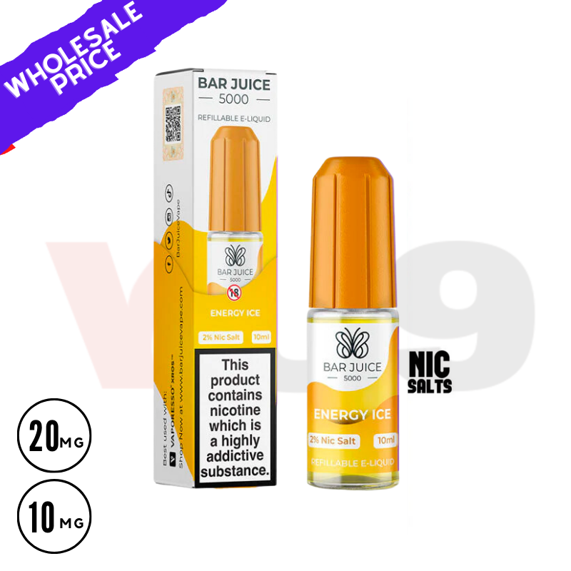 Energy ICE Bar Juice Nic Salt Supplier Vapes UK - Bulk Order