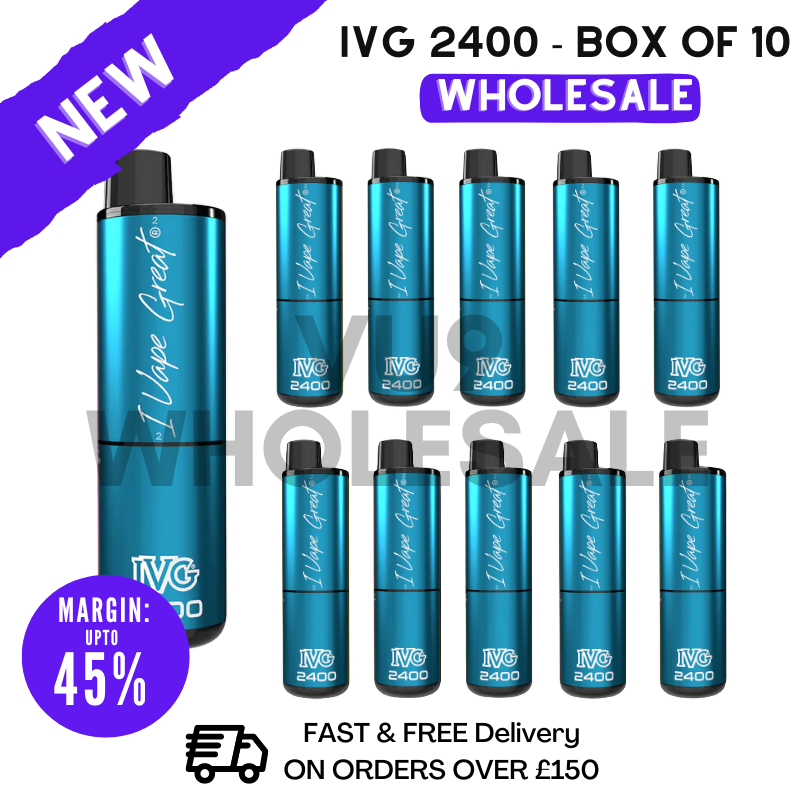 Fizzy Edition IVG 2400 Prefilled Pod Kit Vapes Bulk Buy - Box Of 10
