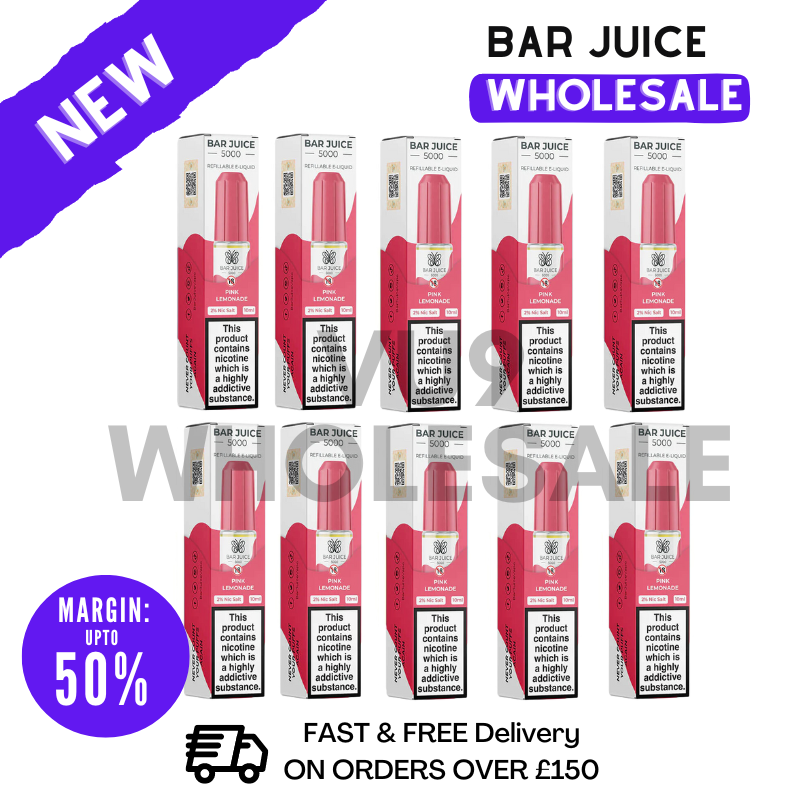 Pink Lemonade Bar Juice 5000 Nic Salt Box Of 10