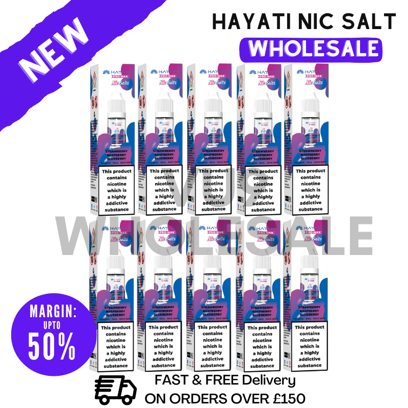 Strawberry Raspberry Blueberry Hayati Pro Max Nicotine Salt Pack Of 10