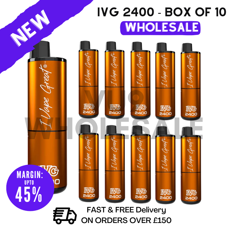 Yummy Gummy IVG 2400 Prefilled Pod Kit Vapes Bulk Buy - Box Of 10