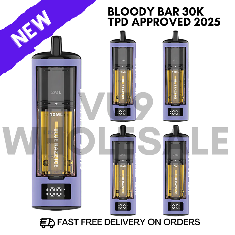 Bluerazz ice Bloody BAR 30K Pack Of 5