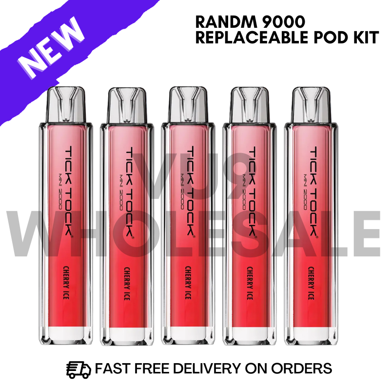 Cherry Ice Tick Tock 2000 Pack of 5