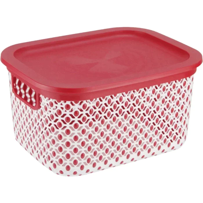 Plastic Droppy Household Storage Basket 7 Litre 28 x 14 cm BNM3774 (Parcel Rate)