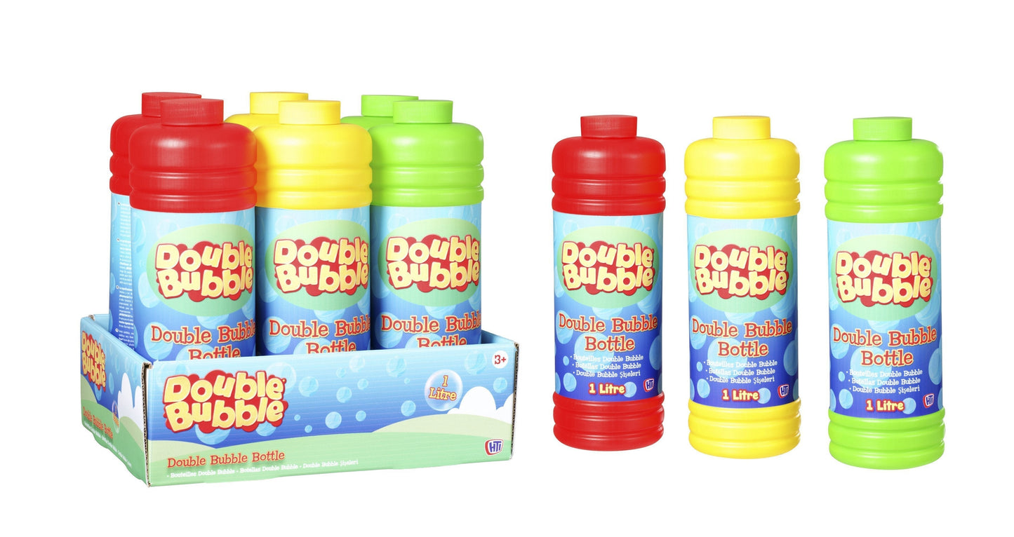 Childrens Double Bubble Blowing Bubble 1 Litre Pack 0131 (Parcel Rate)