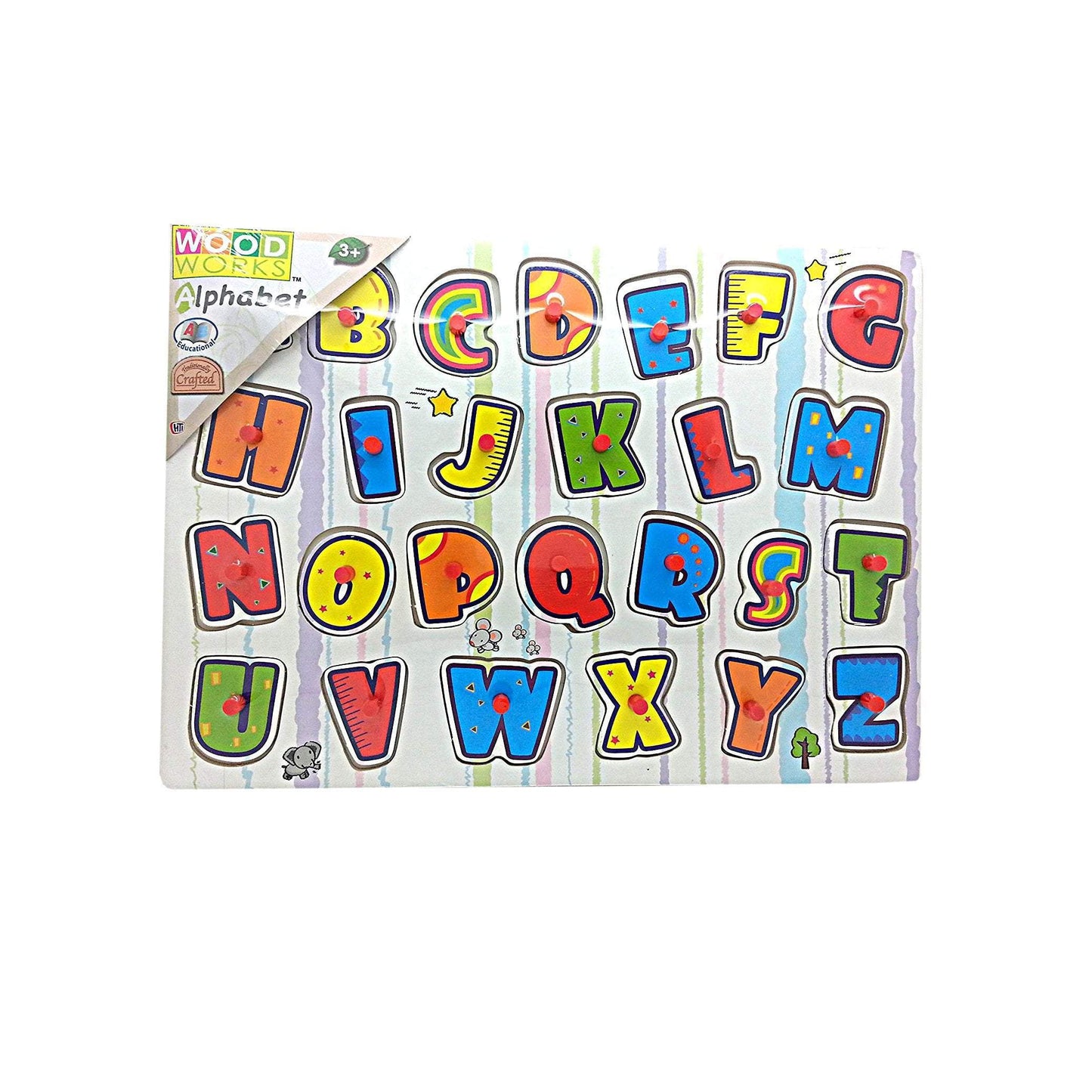 Wood Works Childrens Learning Alphabet Jigsaw Game 2351 (Parcel Rate)