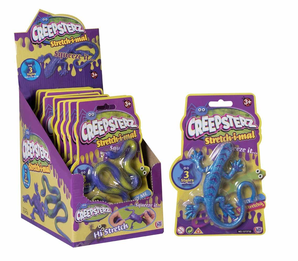 Childrens Soft Toy CREEPERZ Stretch Squeeze 9 Assorted Creatures 7321 (Parcel Rate)
