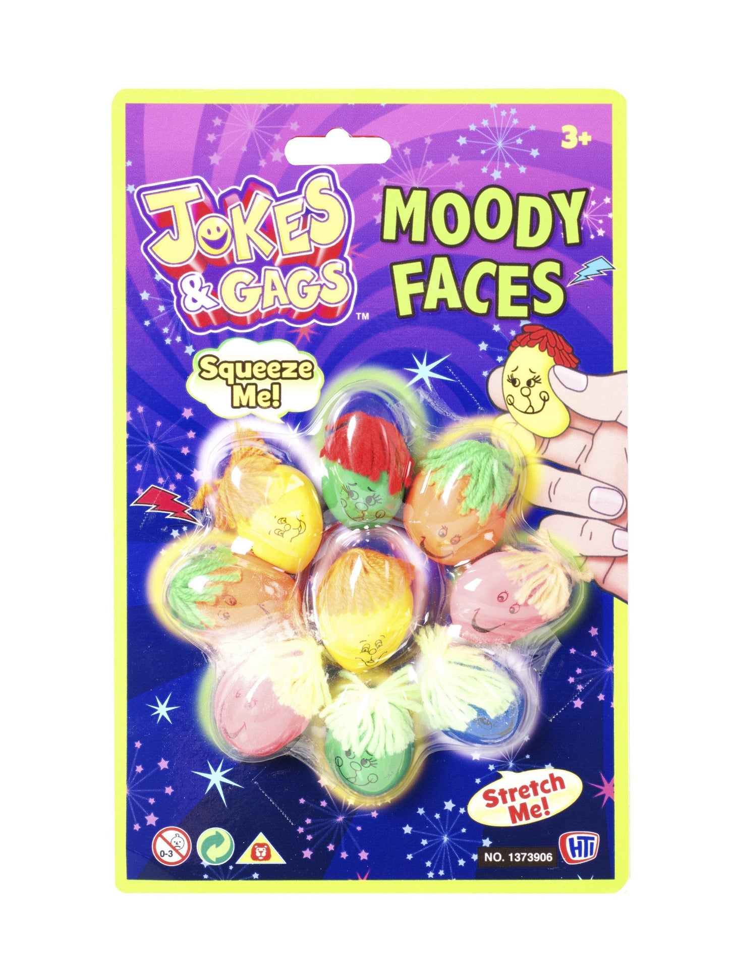 Jokes And Gags Kids Prank Moody Faces Party Favors Childrens Fun 9061 (Parcel Rate)