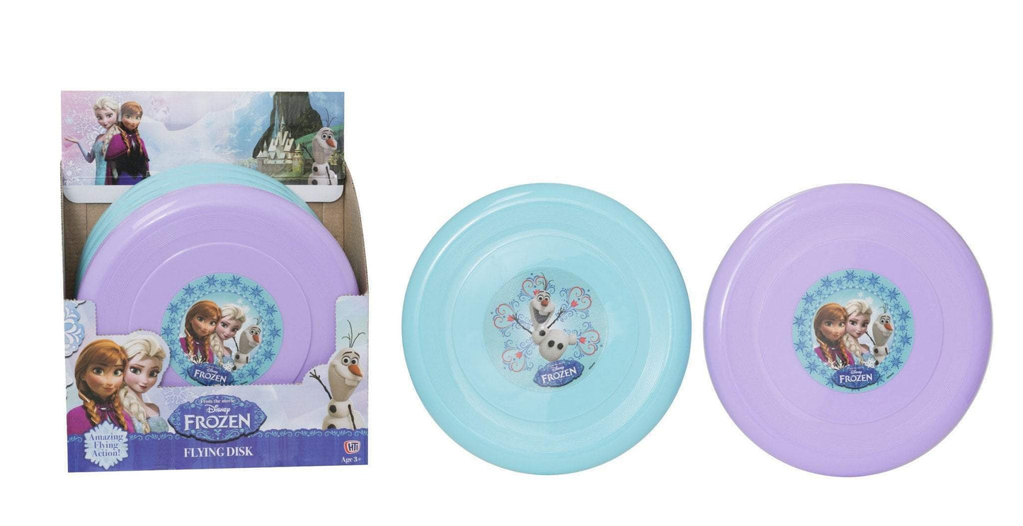 Disney Frozen Elsa/Anna Olaf Childrens Flying Disks Blue/Purple 7613 (Parcel Rate)
