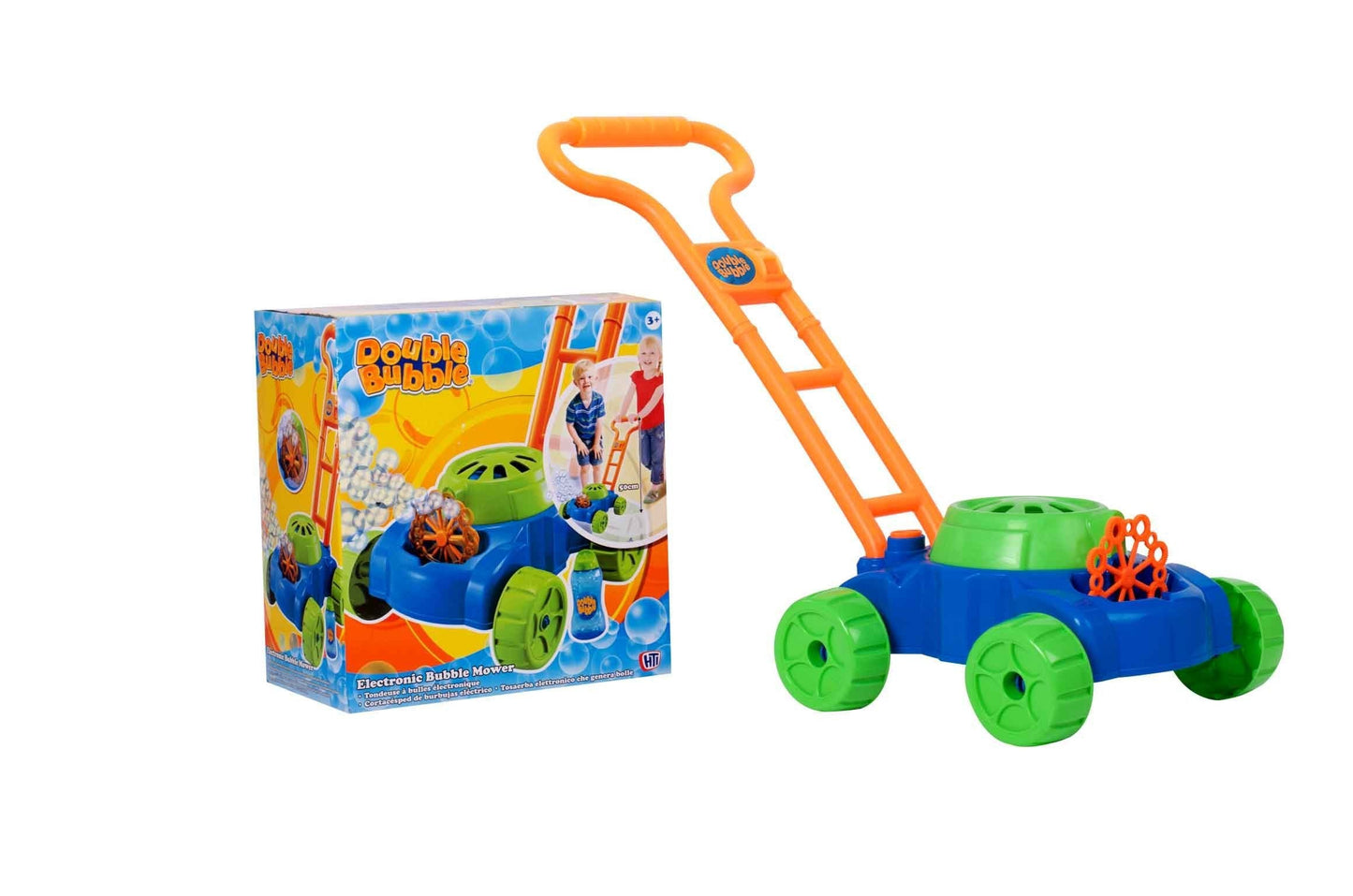 Double Bubble Electronic Bubbles Machine Lawn Mower Garden Outdoors 3471 (Parcel Rate)