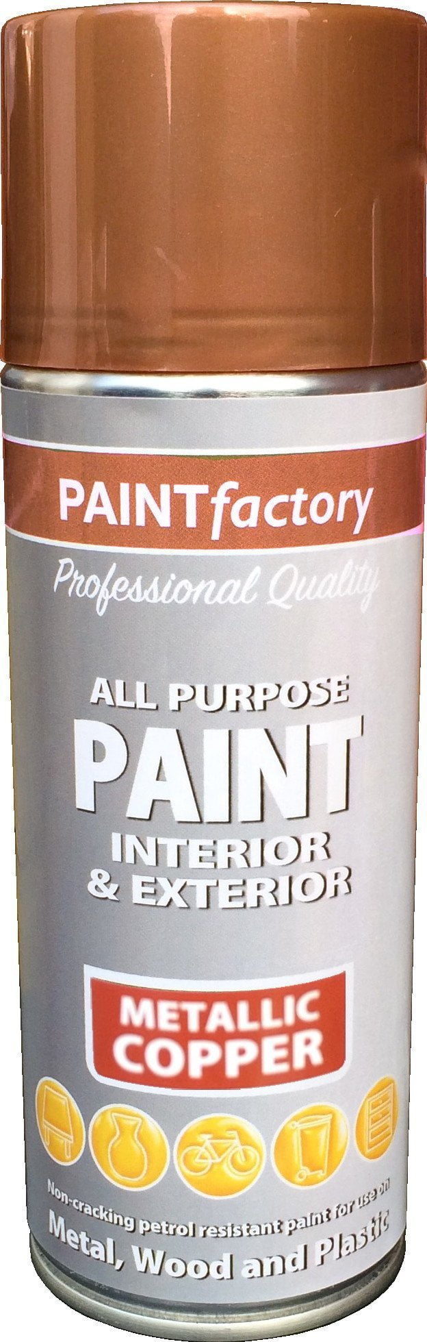 Paint Factory All Purpose Paint Metallic Copper 400ml 1753 (Parcel Rate)