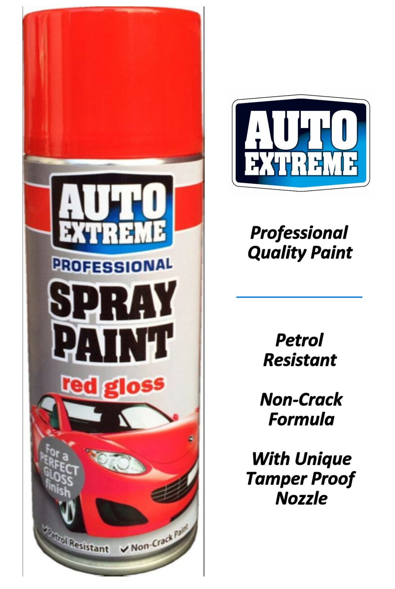 Auto Extreme Spray Paint Red Gloss 400ml 1926 (Parcel Rate)