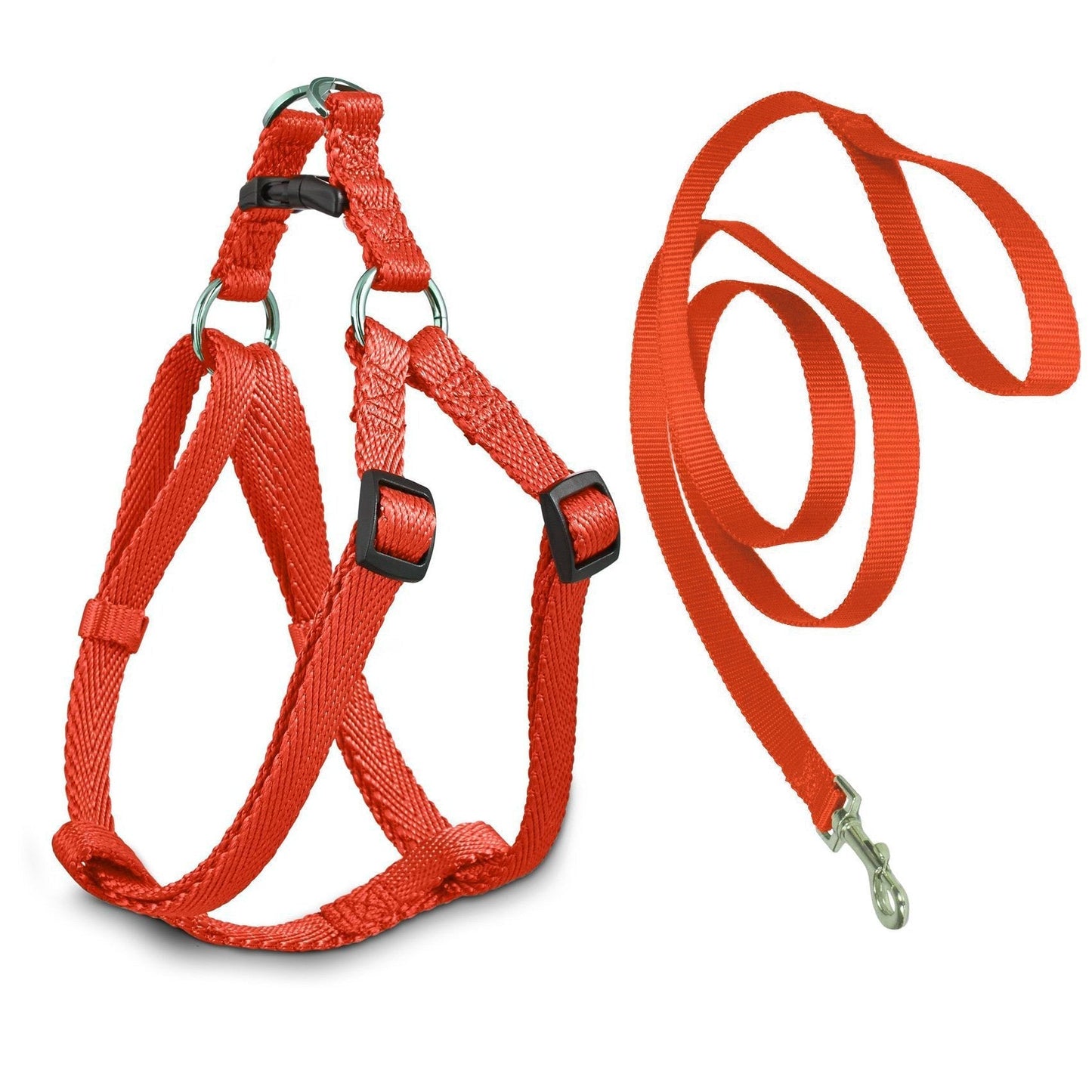 Pet Dog Leash Harness In Red And Black 0040 (Parcel Rate)