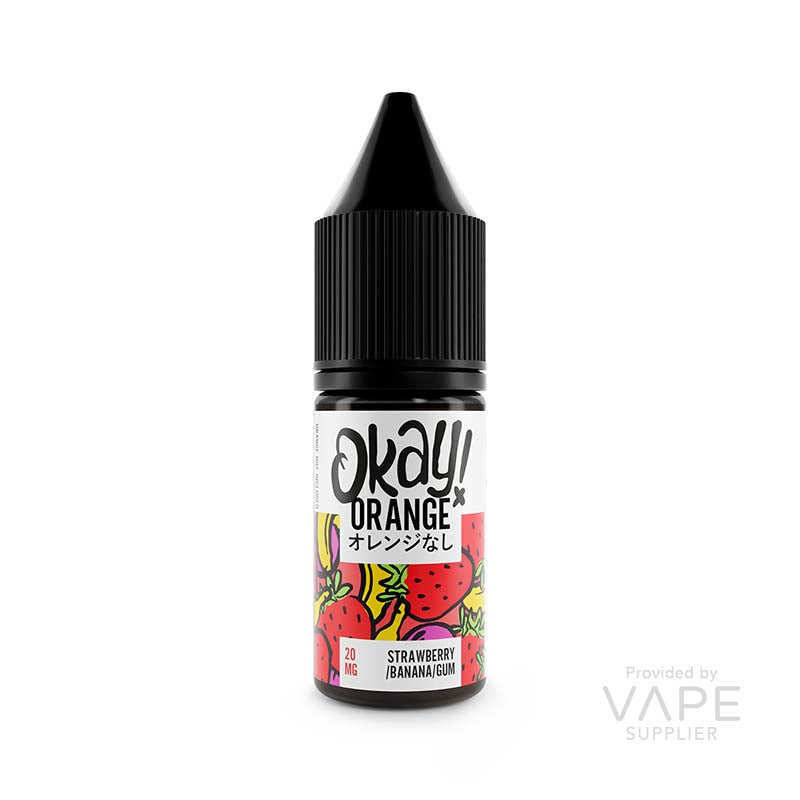 Okay Orange Strawberry Banana Bubblegum Nic Salt