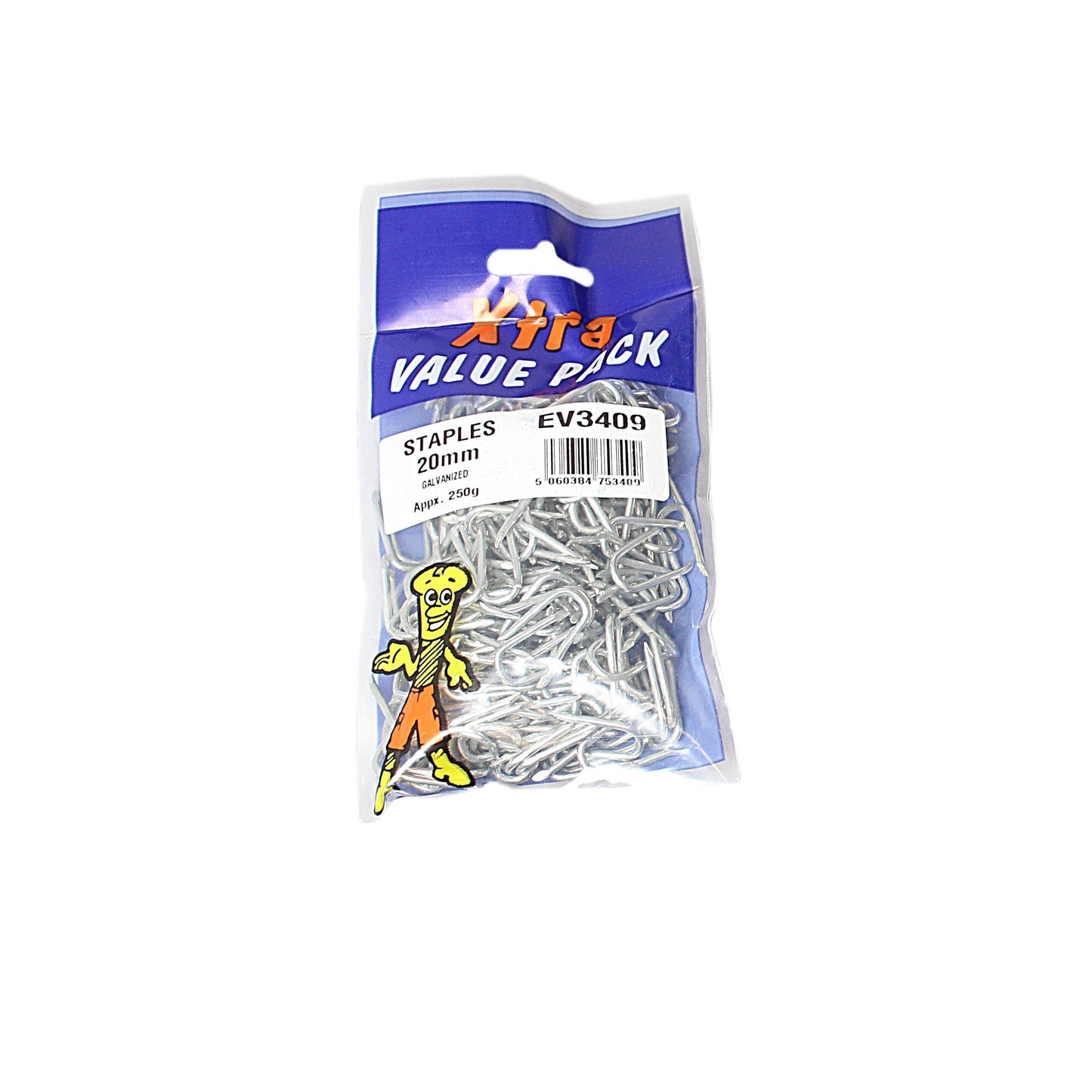 20mm Galvanised Staples Xtra Value Diy 53400 (Large Letter Rate)