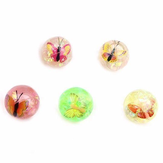 LIGHT UP BOUNCY BALL -Butterfly Aged 3yrs+ 3186 (Parcel Rate)