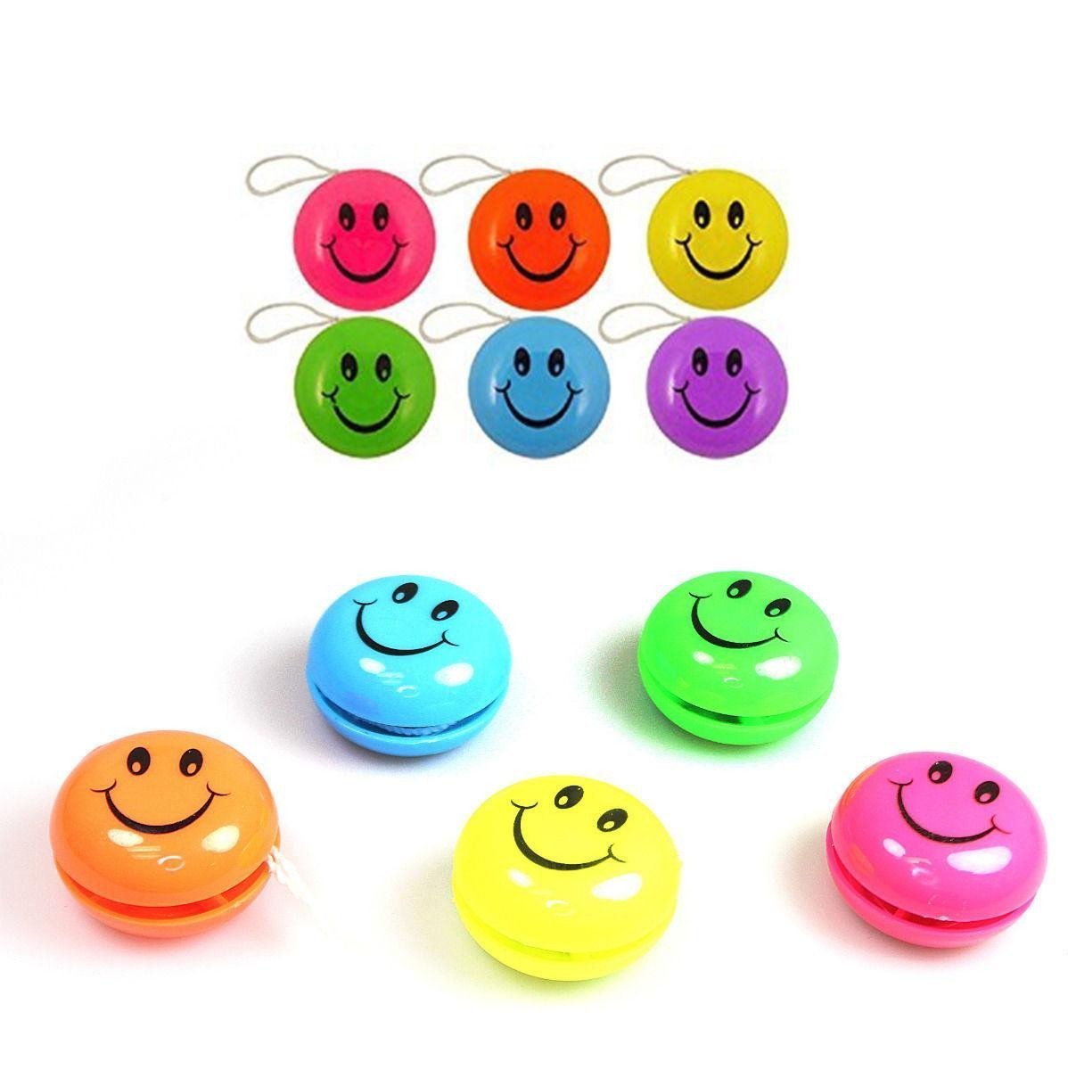 Set of 3 FUN Smiley Face Yo Yo's (Parcel Rate)