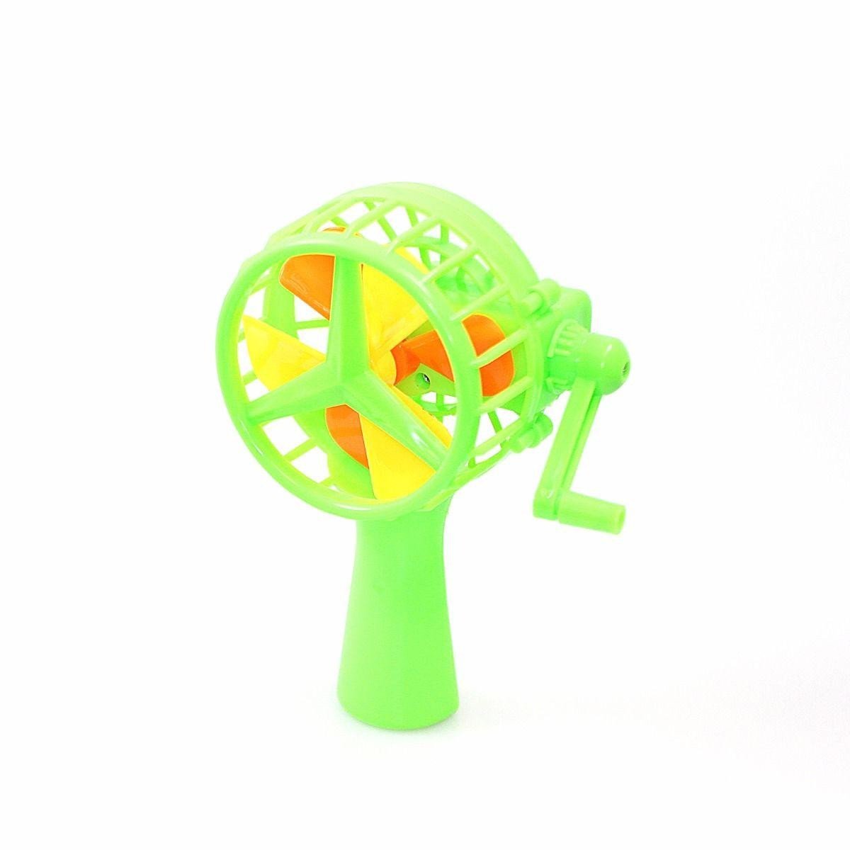Hand Held Wind Up Wheel Fan (Parcel Rate)