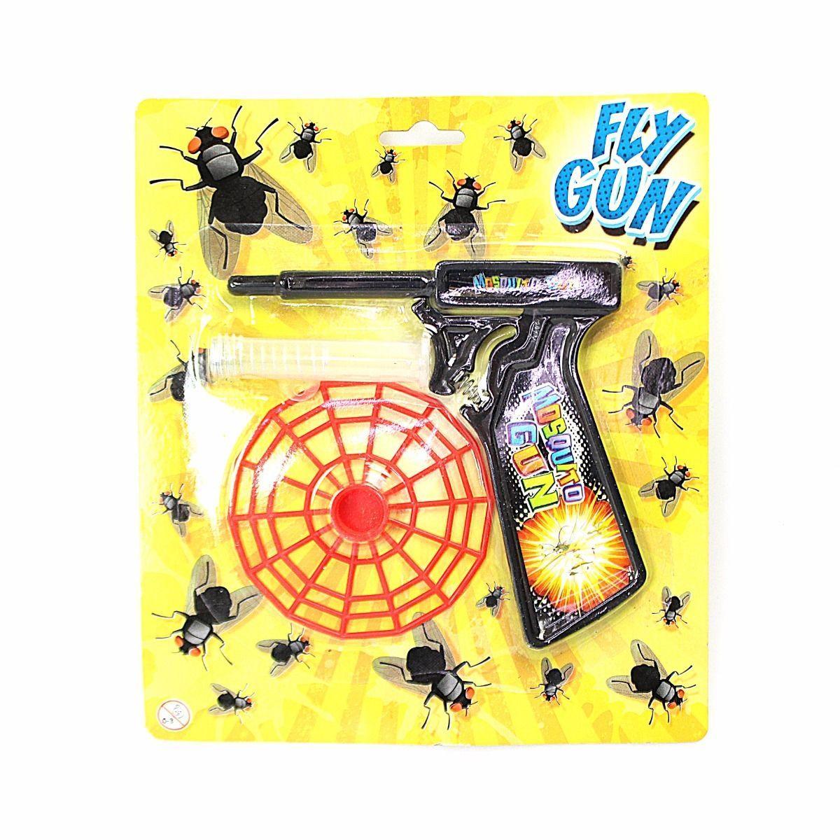 FLY SWATTER GUN -Fly Gun Pistol, SPRING LOADED Bug Killer, Mosquito Repeller Gun T79076 (Large Letter Rate)