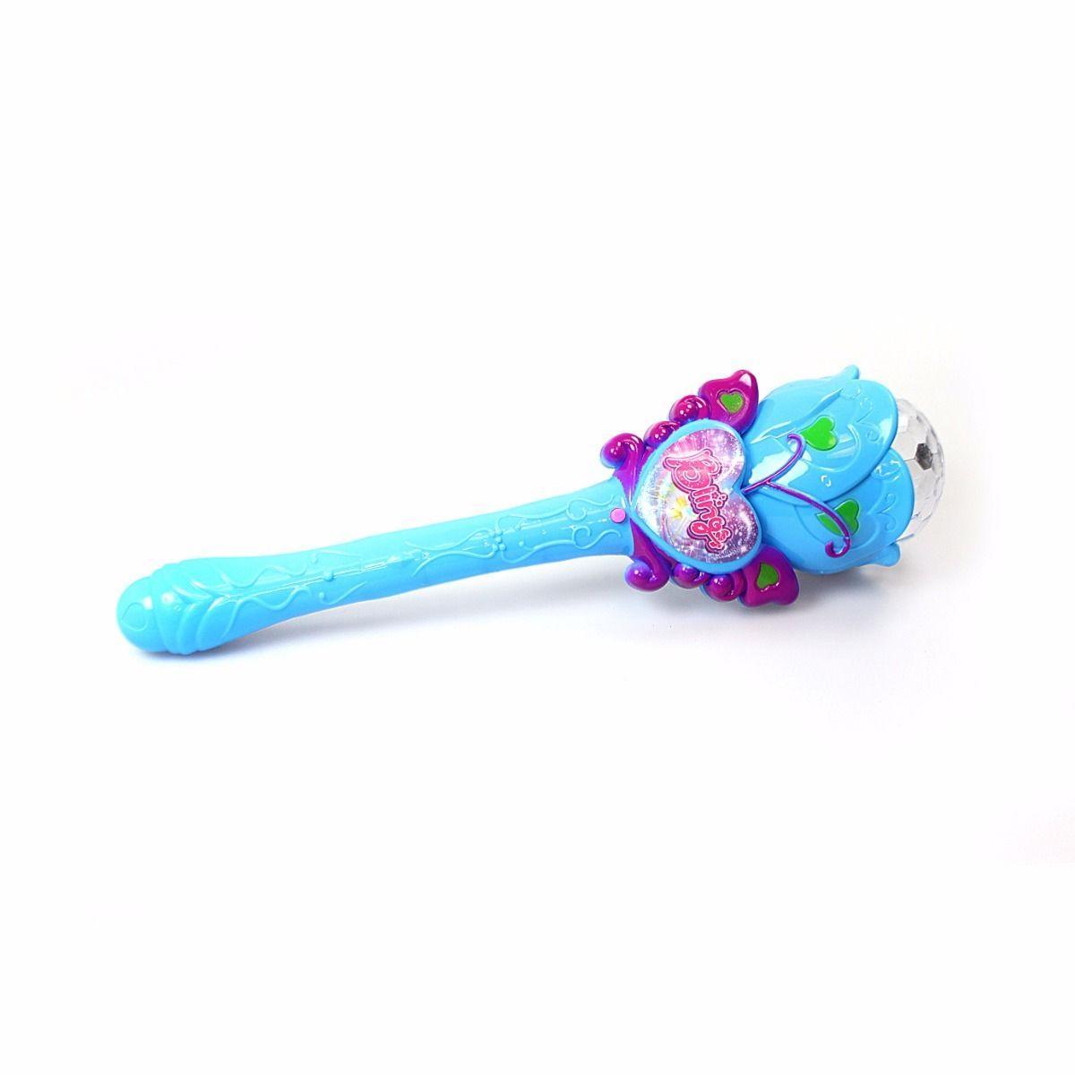 Girls Bling Light Up Fairy Princess Wand Toy Birthdays Party Bags & Celebrations 3297 (Parcel Rate)