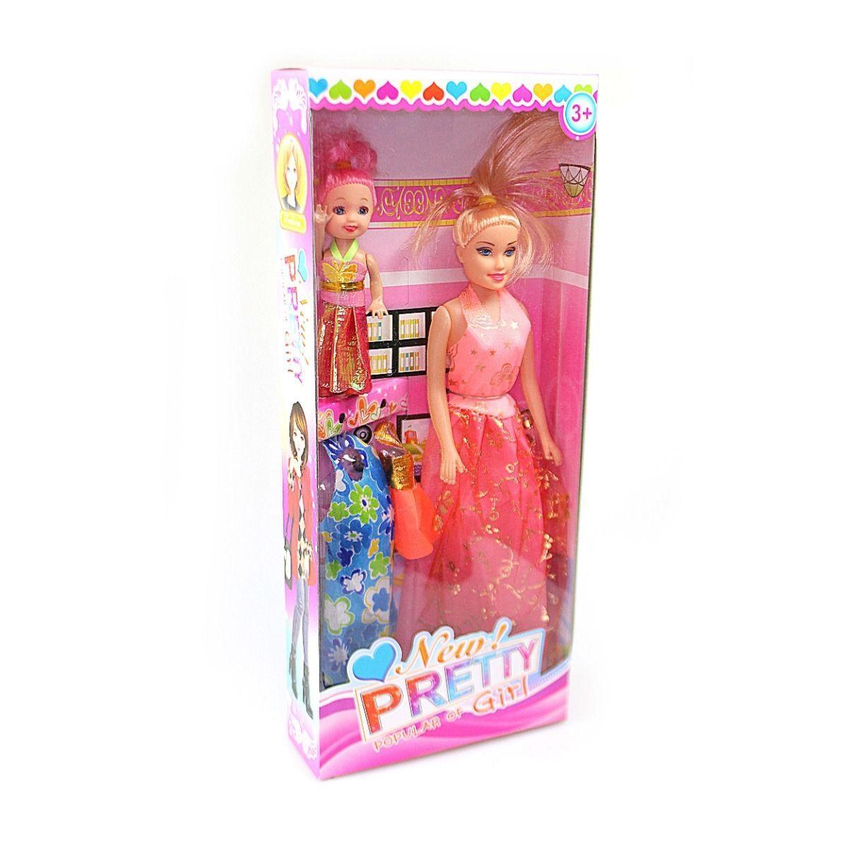 Set Of 2 Fashion Dolls Interchangeable Costumes Dress Up & Pretend Play 3+ 2879 (Parcel Rate)