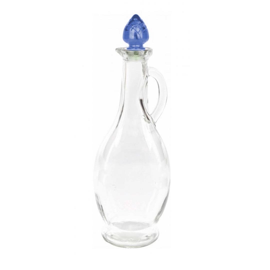 500cc Oil & Vinegar Bottle With Corn Lid High Quality Glass With Fancy Lid M-217 (Parcel Rate)