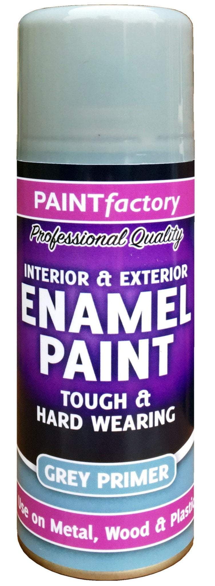 Paint Factory Enamel Paint Grey Primer 400ml 2580 (Parcel Rate)
