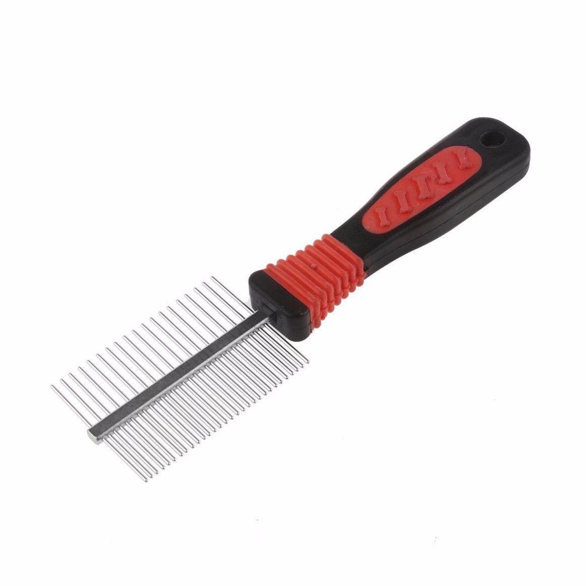 Double Sided Pet Cat Dog Metal Grooming Hair Comb Fur Rake Tool 17cm x 6cm 6358 /2511(Parcel Rate)