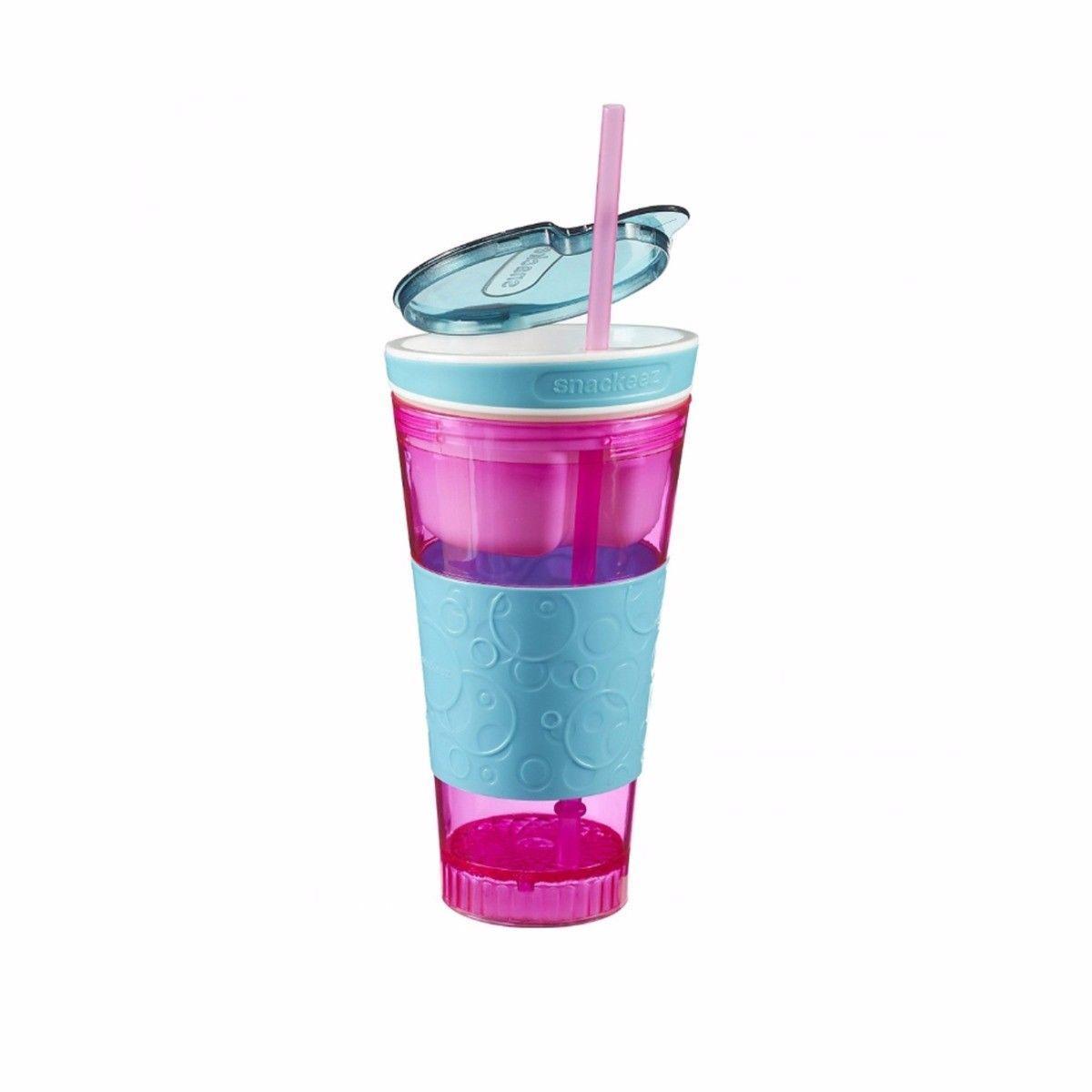2 In 1 Snack & Drink Cup One Cup Outdoor Picnic Travel School Office Lunch 3892 (Parcel Rate)
