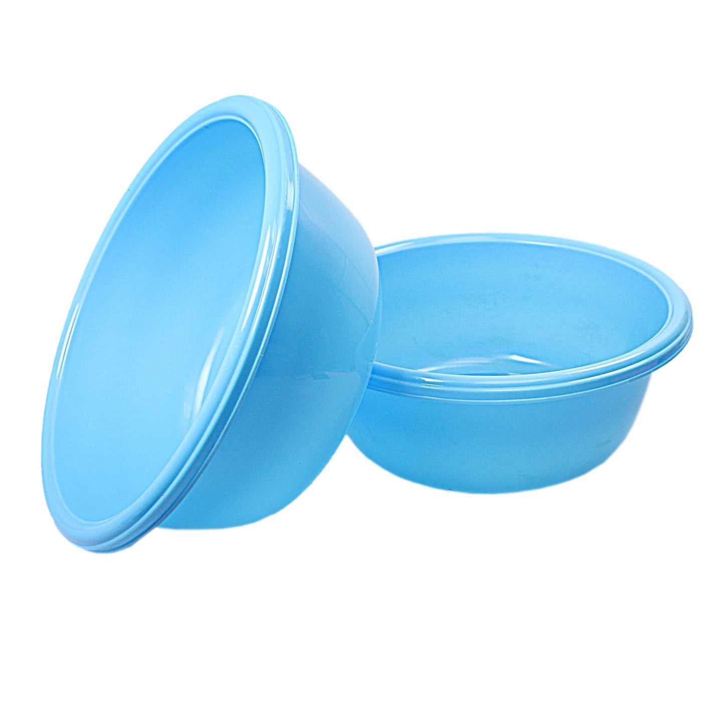 Kitchen Round Plastic Gumus Basin Bowls Food Veg Prep Bowl 2 Pack 0281 (Parcel Rate)