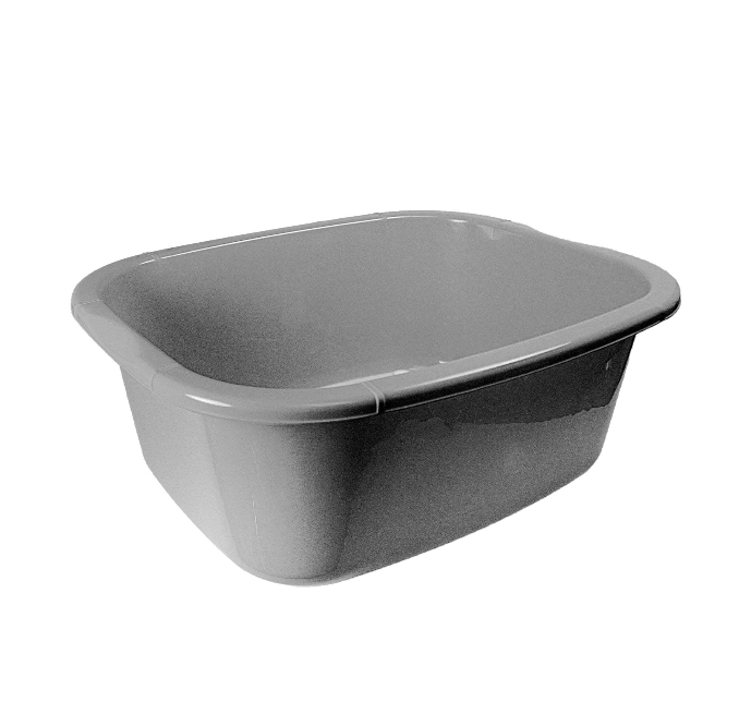 Square Kitchen Washing Up Bowl Square Grey 11 Litre 314810 (Parcel Rate)