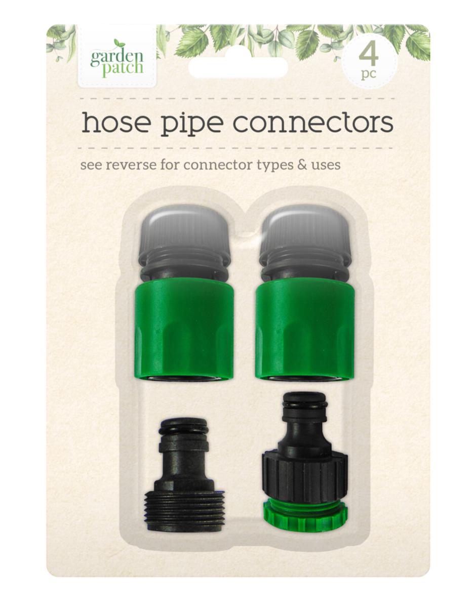 Garden Hose Pipe Connectors 4 Pack 318027 (Parcel Rate)