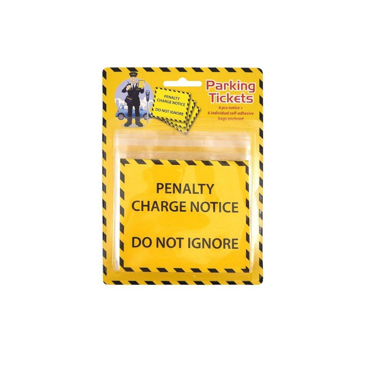 Penalty Charge Notice Do Not Ignore Parking Fine Ticket 6 Pack N45020 (Parcel Rate)