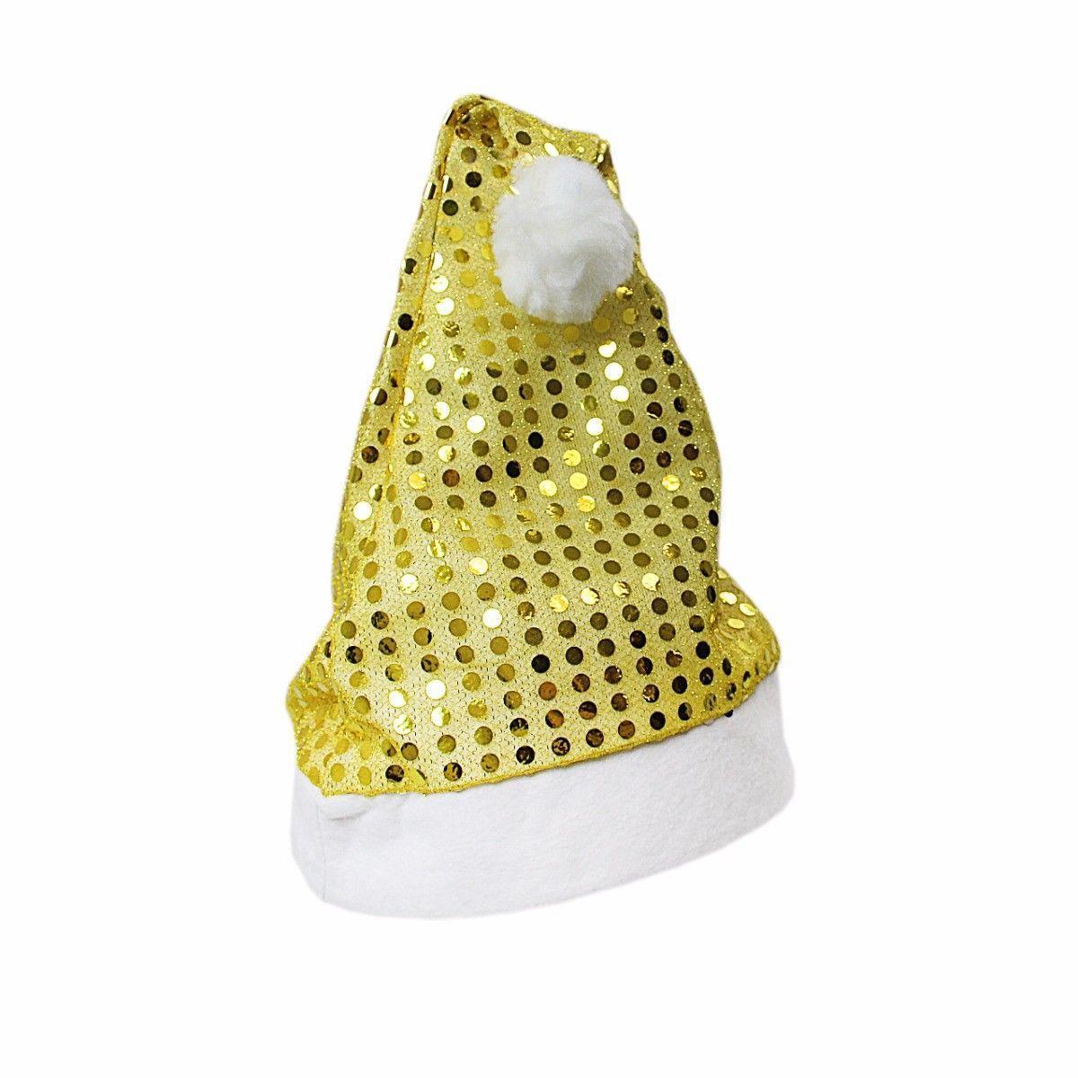 Christmas Novelty Happy Holidays Sequins Santa Hat In Assorted Colours 4630 (Large Letter Rate)