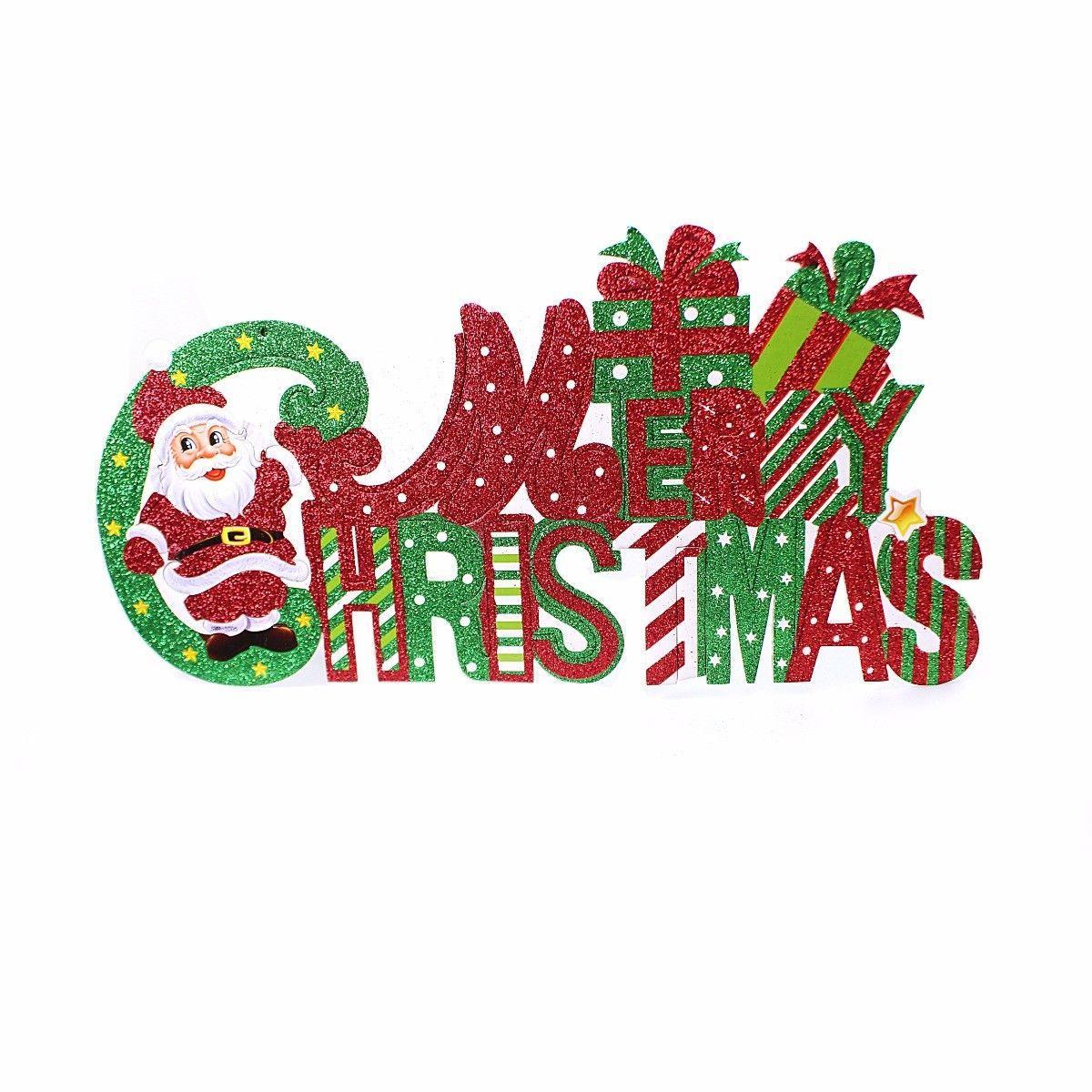 Merry Christmas Cardboard Sign, Ideal for Indoors and Outdoors 43cm x 23cm 4628 (Parcel Rate)