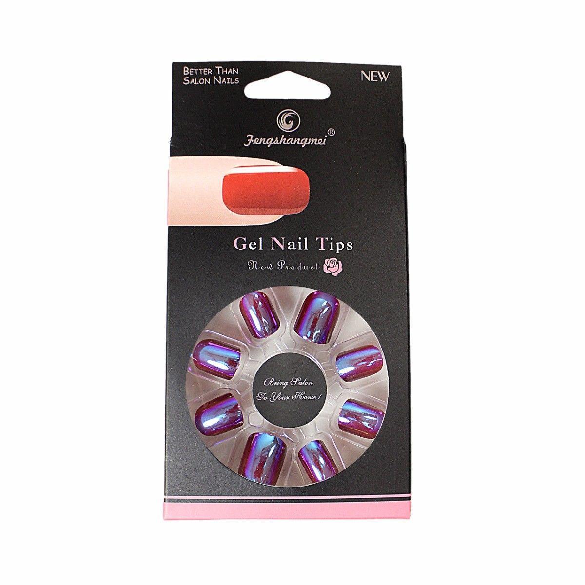 Better Than Salon Nails Gel TIP Nails Assorted Colour Pack of 12 /6601 4865 (Large Letter Rate)