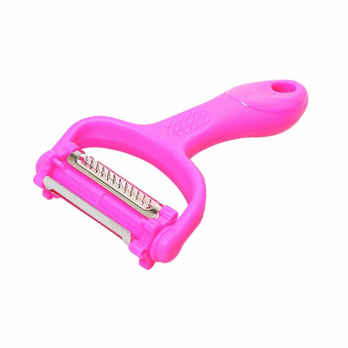 Multifunctional Plastic Peeler And Cutter Ideal For Kitchen Use 3 Colours 4774 (Large Letter Rate)