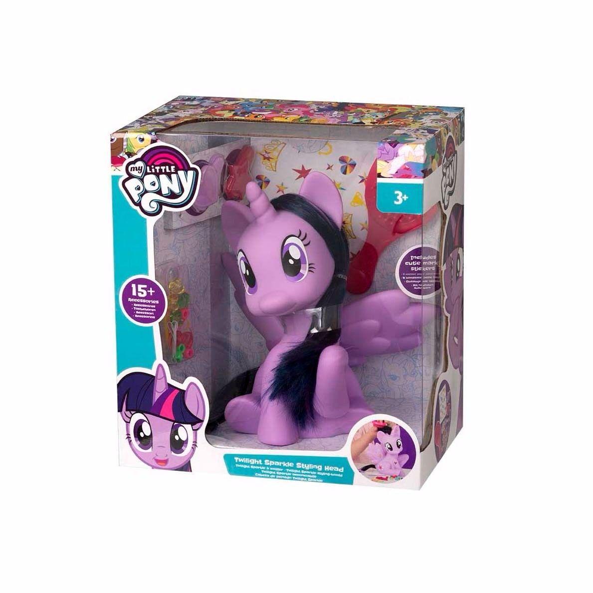 Kids My Little Pony Twilight Sparkle Styling Head with 15 Accessories Stickers 1631 (Parcel Rate)