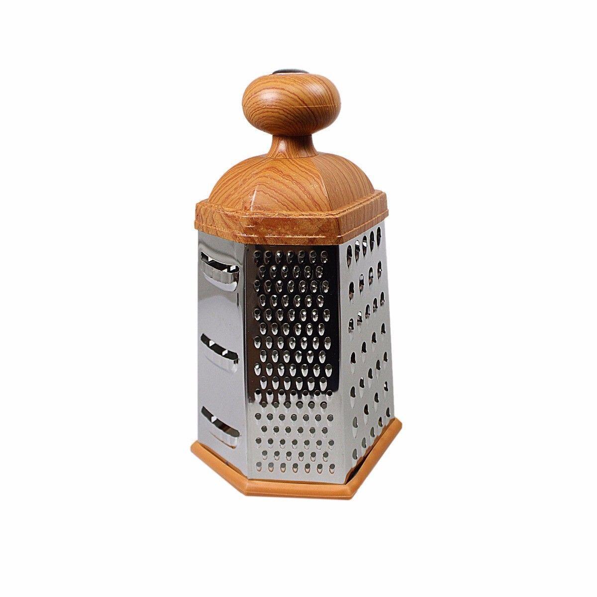 Large 6 Sided Professional Grater Shredder For Cheese Garlic Ginger Potatoes Kitchen 4767 (Parcel Rate)