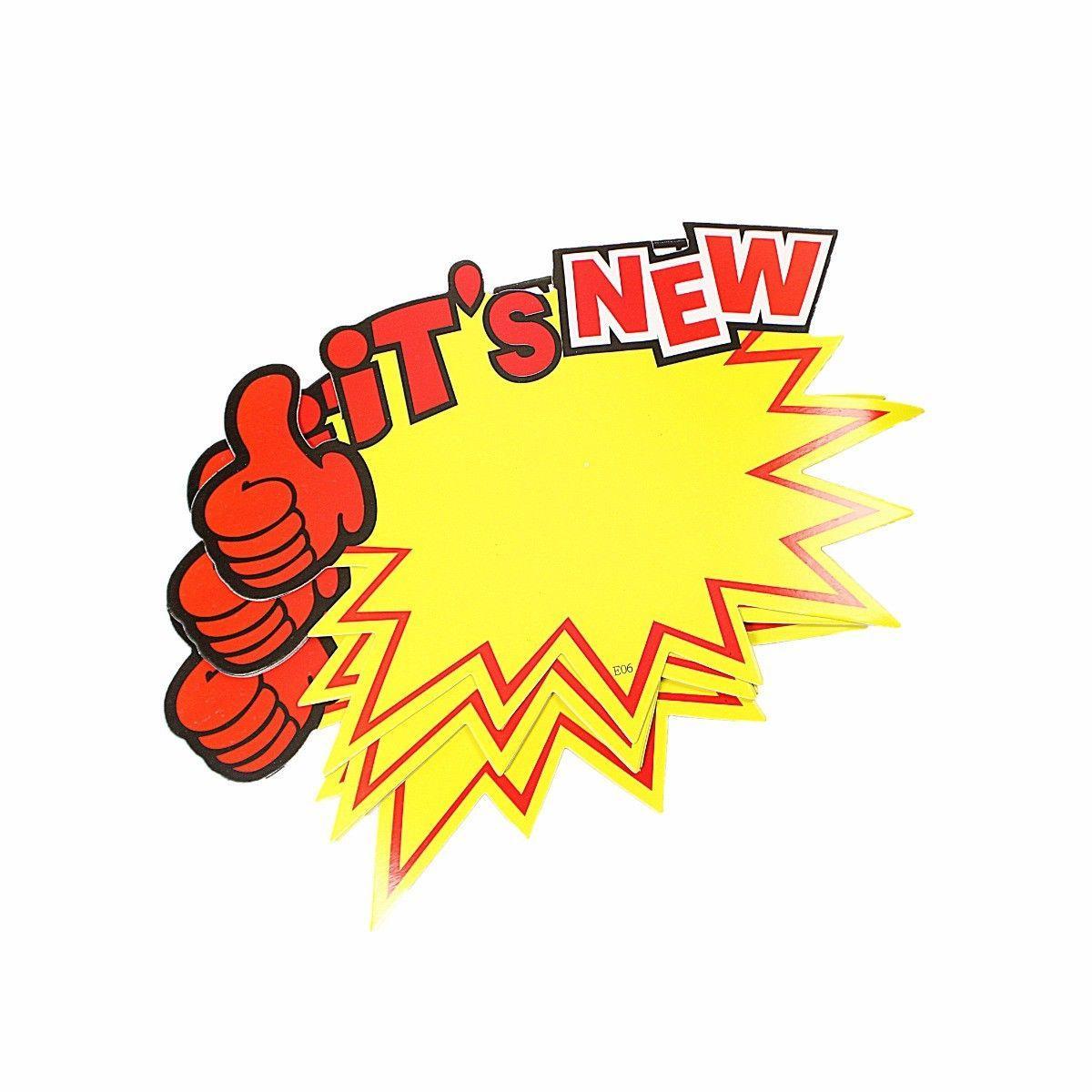 Discount Labels ''iT’s NEW'' Labels for New Items and New Prices Pack of 10 4906 (Large Letter Rate)