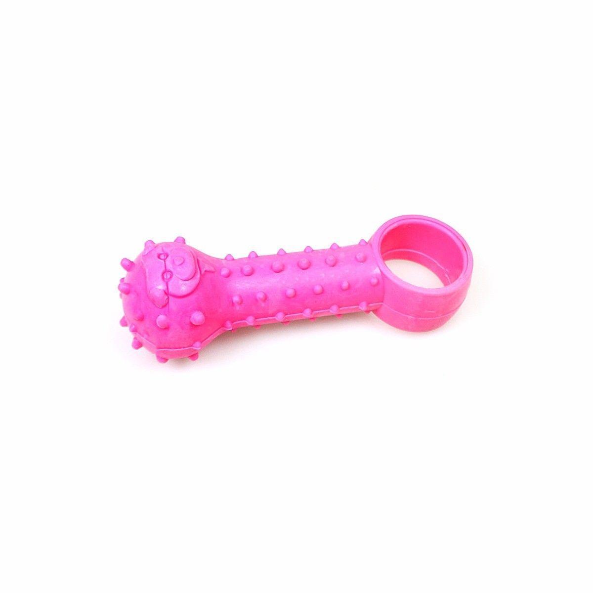 Strong Ball & Ring Shaped Rubber Pet Dog Chew Toy 10cm 1818 (Parcel Rate)