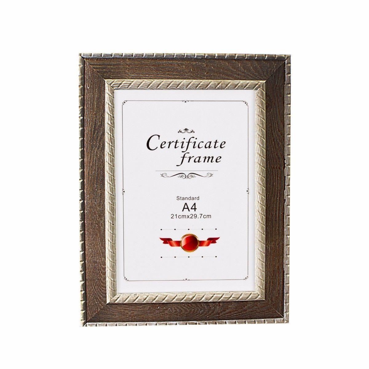 A4 Certificate Photo Frame, Gold Plated Photo Frame 21cm x 29.7cm 3630 (Lareg Letter)