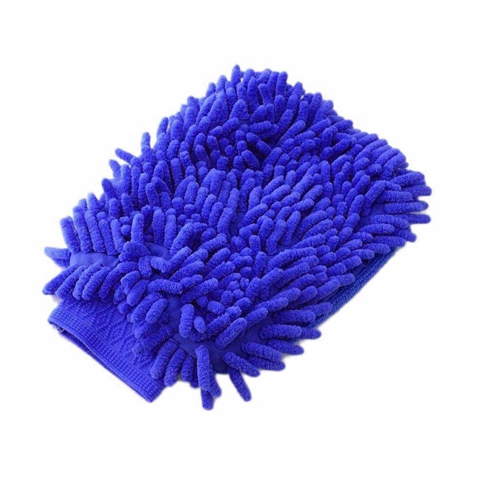 Car Valeting Polishing Cleaning Microfiber Washing Mitt Glove Cloth Noodle 22cm 2046 (Parcel Rate)