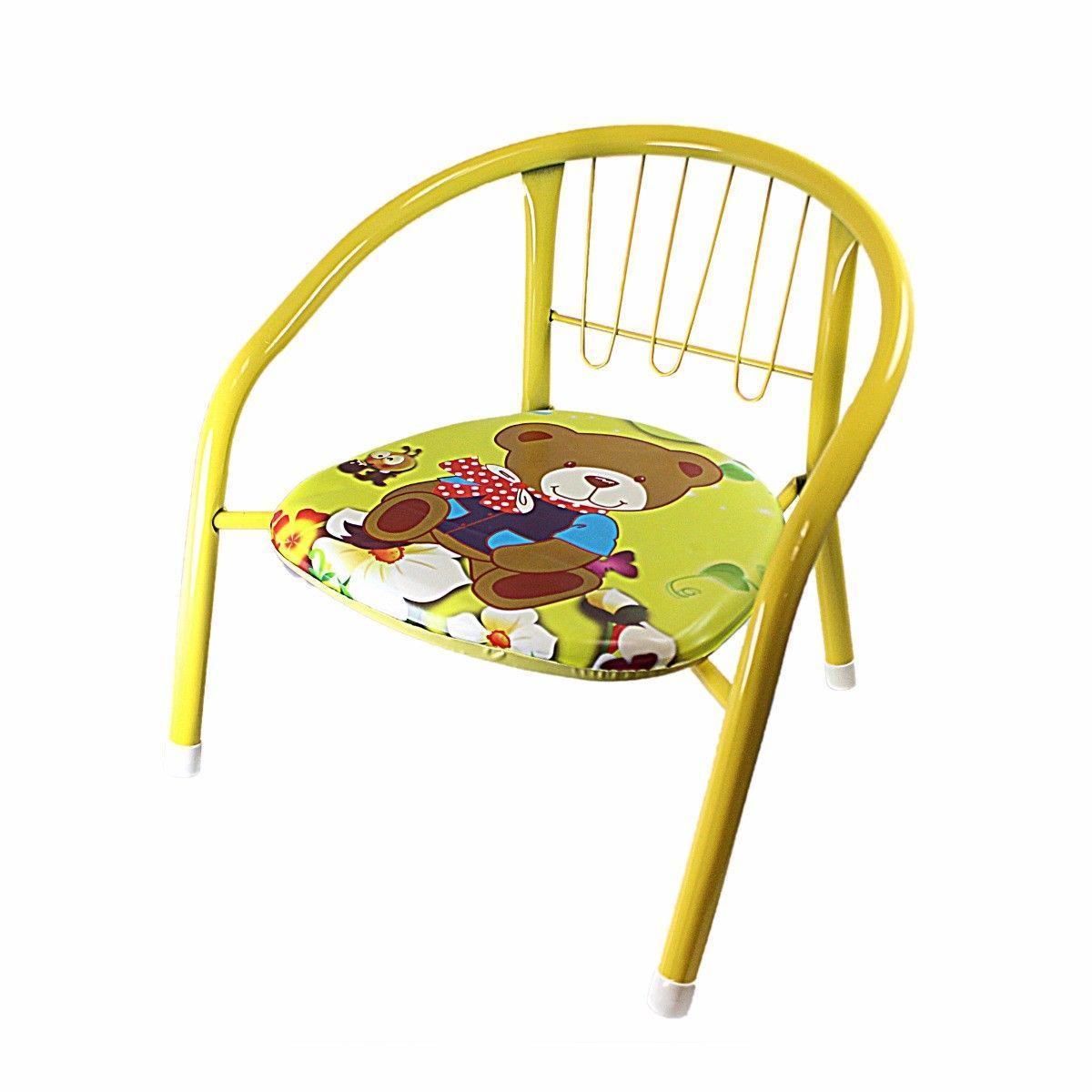 Comfortable Childrens Mix Colours Metal Baby Chair Approximately 35cm Home 0951 (Big Parcel Rate)