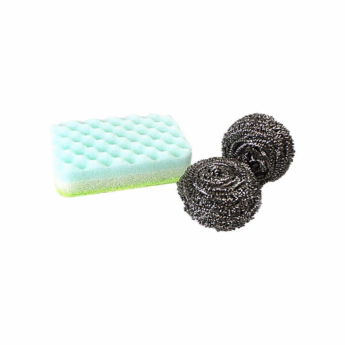 High Quality Steel Washing Up Scrubbers Ideal for Deep Cleaning 11cm 3243 (Large Letter Rate)