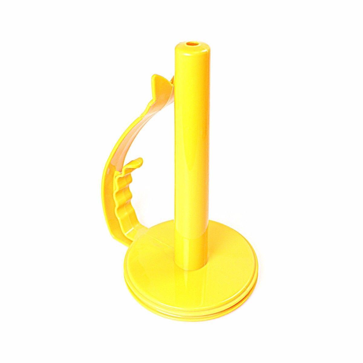 Fancy Plastic Toilet Paper Holder White Orange 25cm 0231 (Parcel Rate)