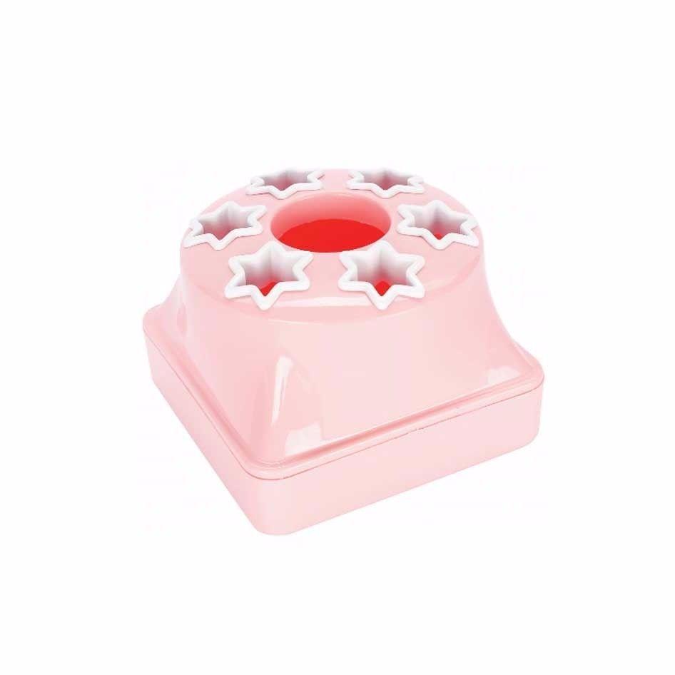 Fancy Plastic Star Toothbrush Holder In Assorted Colours 12cm x 8cm 9279 (Parcel Rate)
