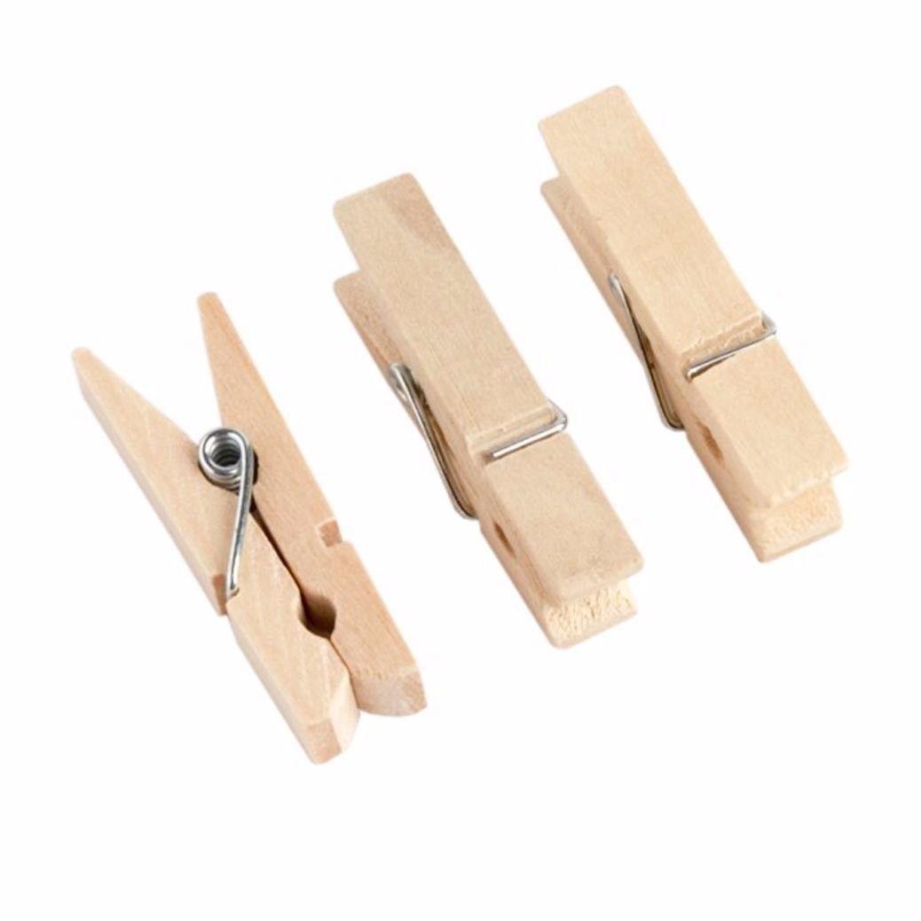 22 Pack Small Wooden Washing Pegs 3.5cm Home 3070 (Large Letter Rate)