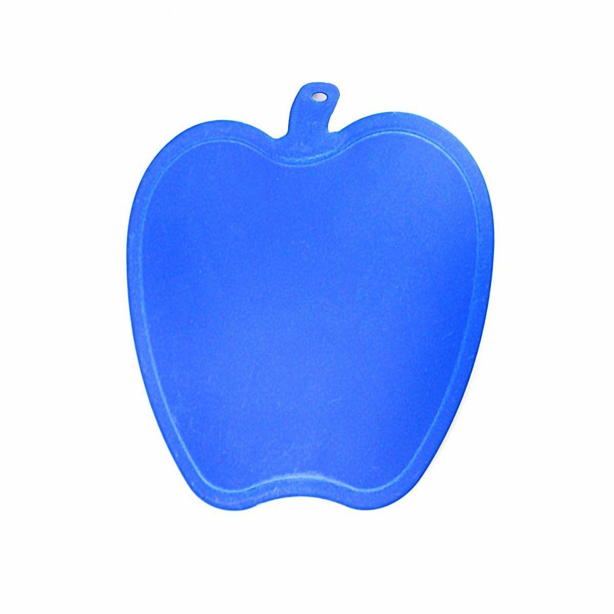 Plastic Apple Shaped Cutting & Chopping Board 21 x 17 cm Assorted Colours 3274(Parcel Rate)