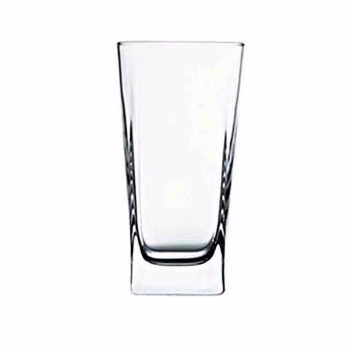Set Of 6 Carre Drinking Glasses Clear Glass Home Kitchen 310cc 1173 (Parcel Rate)